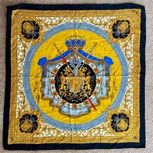 Vintage Silk Baroque Renato Balestra Scarf Italy